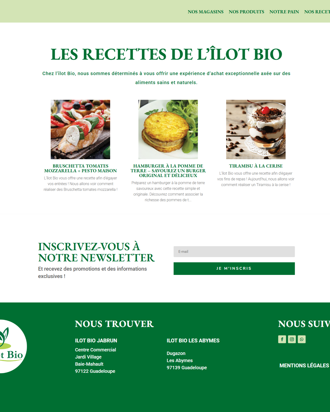 Site vitrine - Vue 1
